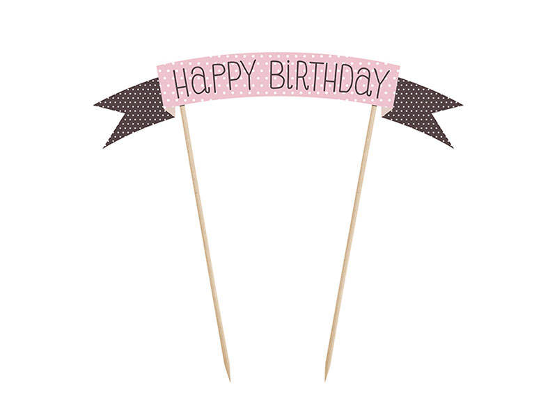 Tortendeko Happy Birthday Cake Topper