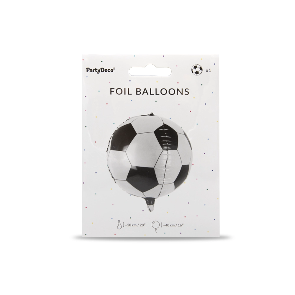 Folienballon Fußball , Ø40cm, heliumgeeignet