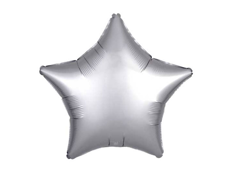 Folienballon Stern silber