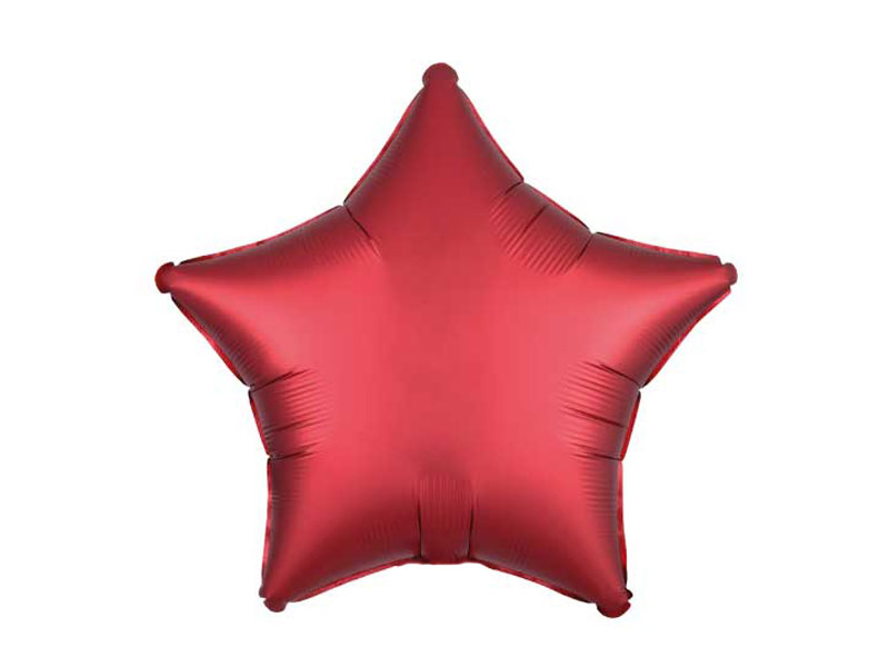 Folienballon Stern rot