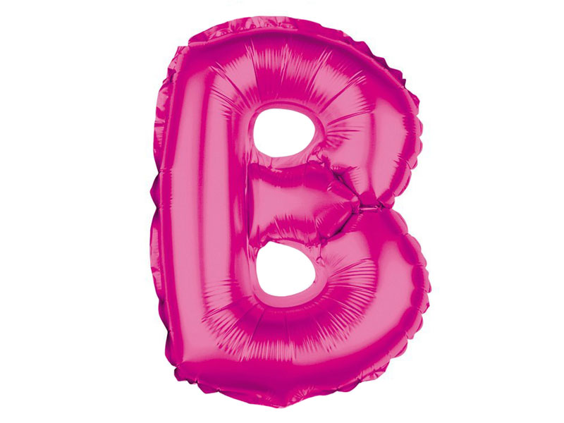 Folienballon Buchstabe B pink Buchstabenballon