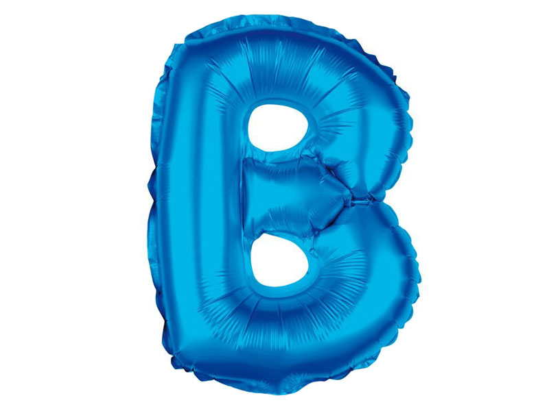 Folienballon Buchstabe B blau Buchstabenballon