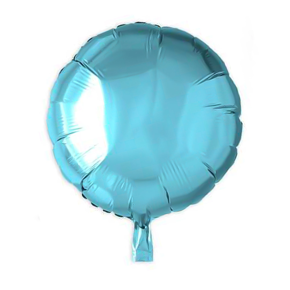 Folienballon, rund, in hellblau, 35cm, lose