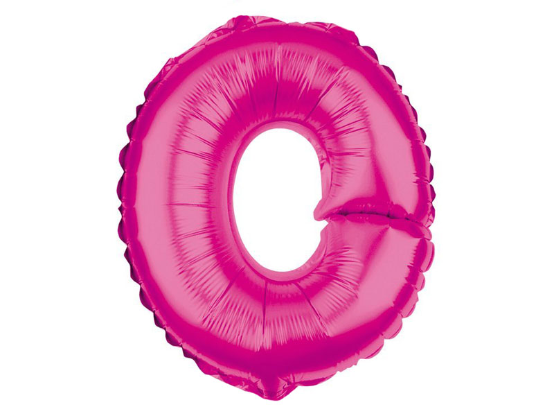 Folienballon Buchstabe O pink Buchstabenballon