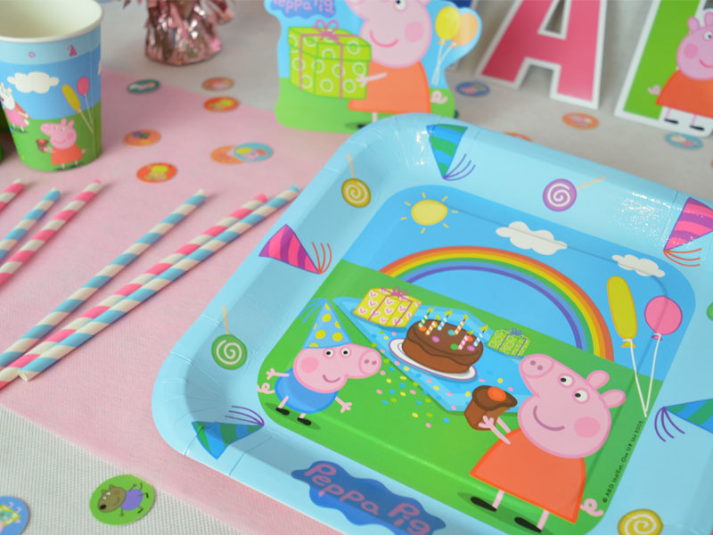 Peppa Wutz Mottoparty für Kindergeburtstage