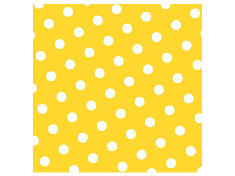 Servietten gelb mit weißen Punkten