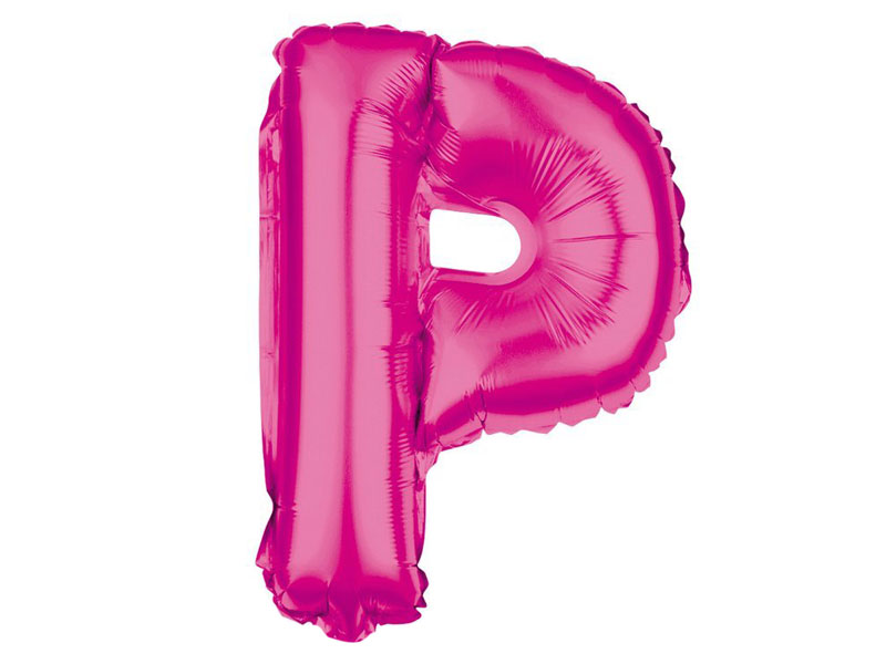 Folienballon Buchstabe P pink Buchstabenballon