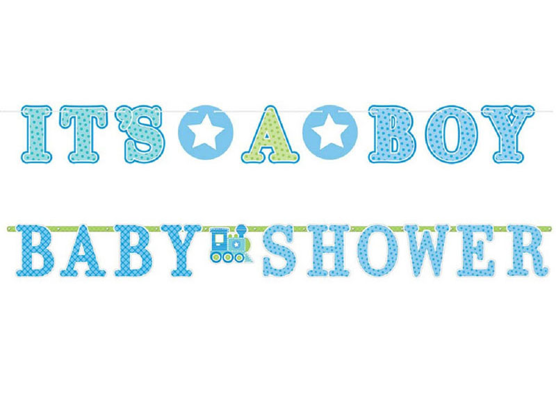 Girlande Baby Shower Boy Babyparty Junge