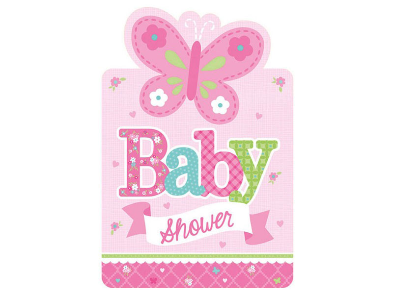 Einladungskarten Baby Shower Girl Babyparty Mädchen