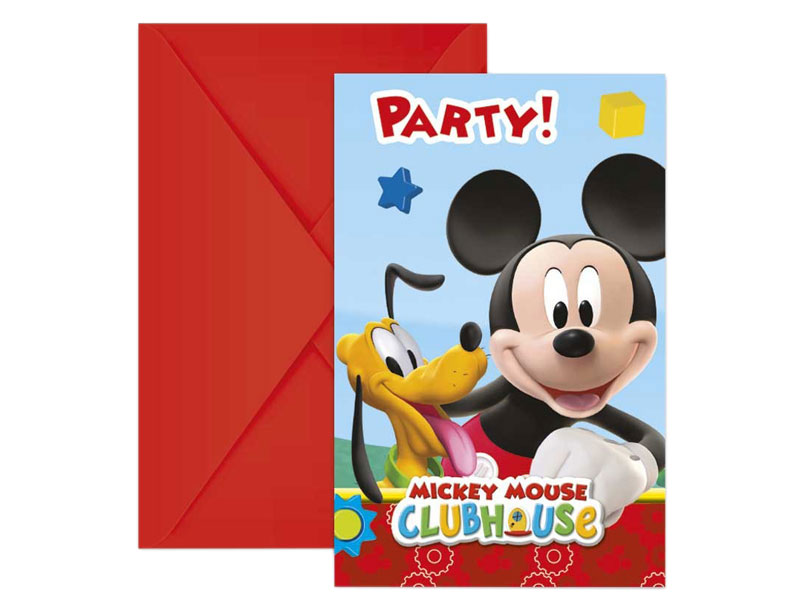 Geburtstagseinladungen Mickey Mouse Einladungskarten Kindergeburtstag