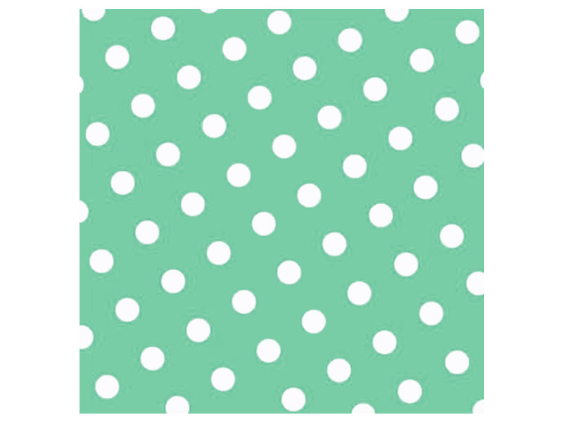 Servietten grün mit weißen Punkten