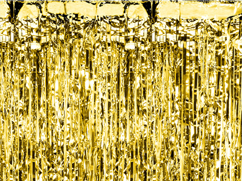 Lametta Vorhang gold Glittervorhang