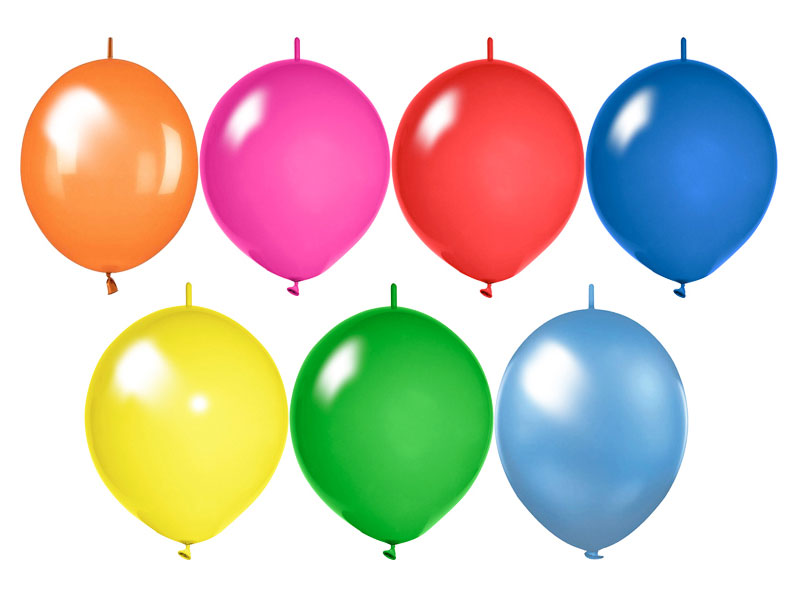 Kettenluftballons bunt Linkballons
