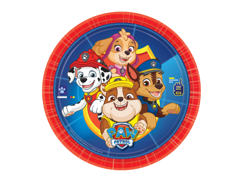 Paw Patrol Pappteller für den Kindergeburtstag