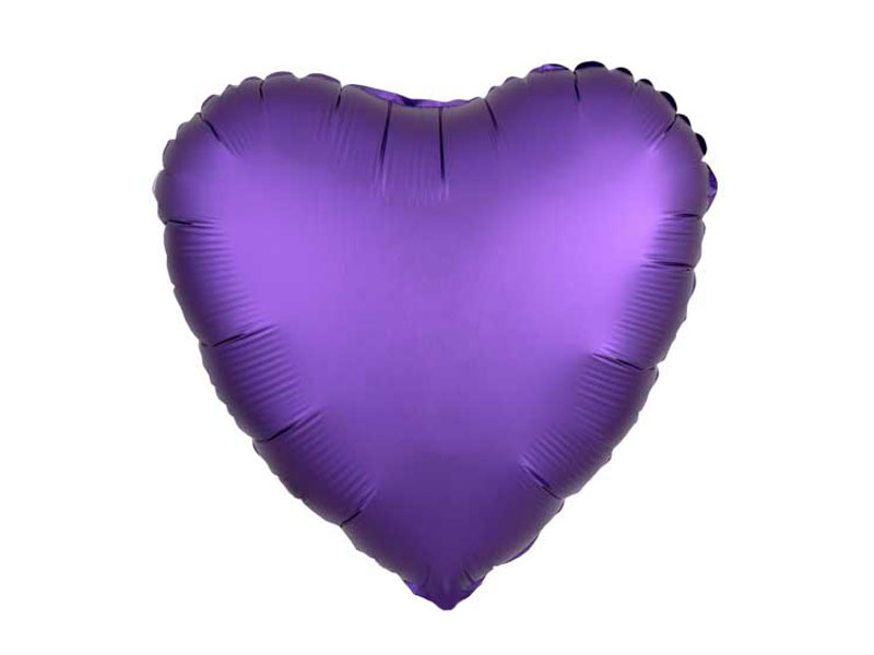 Folienballon Herz lila