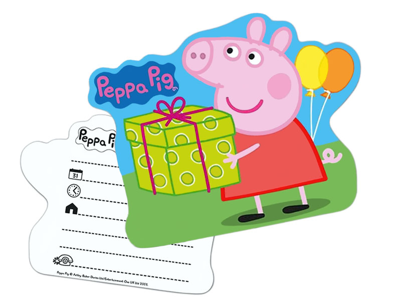 Geburtstagseinladungen Peppa Wutz Einladungskarten Peppa Pig Kindergeburtstag