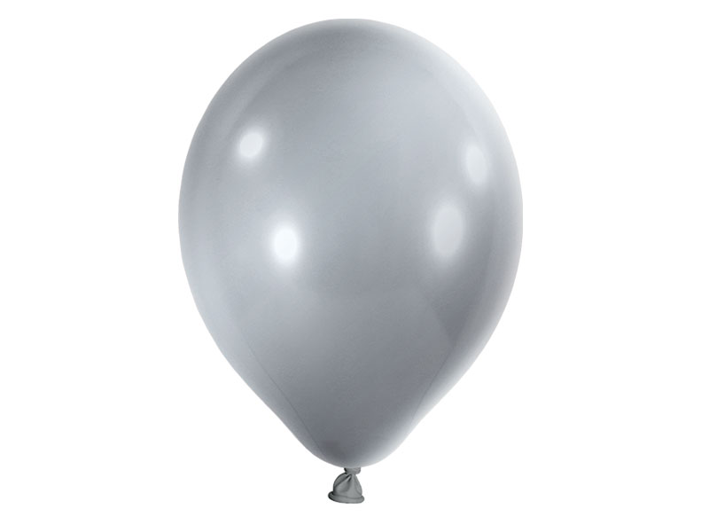 Luftballons silber Latexballons