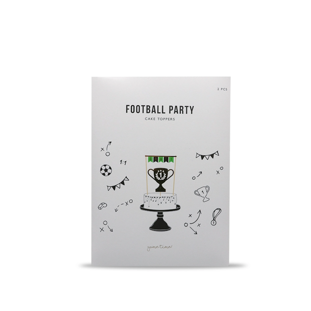 Cake Topper, Fußball, 2-tlg. 15cm-20cm