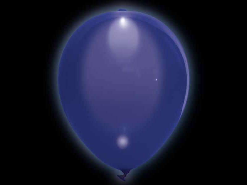 LED Luftballons blau 5 Stk.