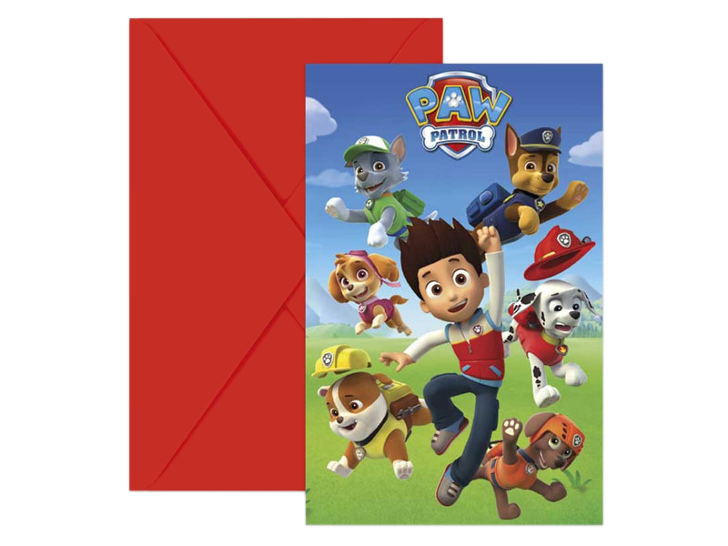 Geburtstagseinladungen Paw Patrol Einladungskarten Kindergeburtstag