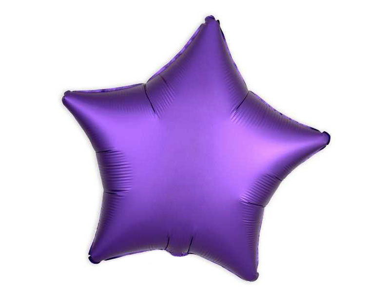 Folienballon lila Stern